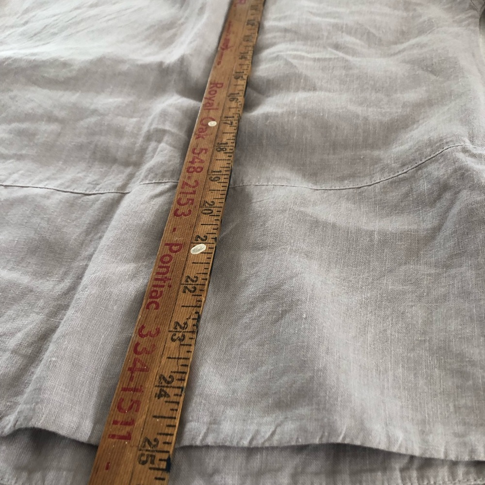 bryn Walker Taupe Button-Side Linen Tunic - Picture 8 of 10